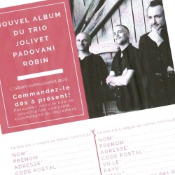 Souscription 1er album du trio "Jolivet Padovani Robin"